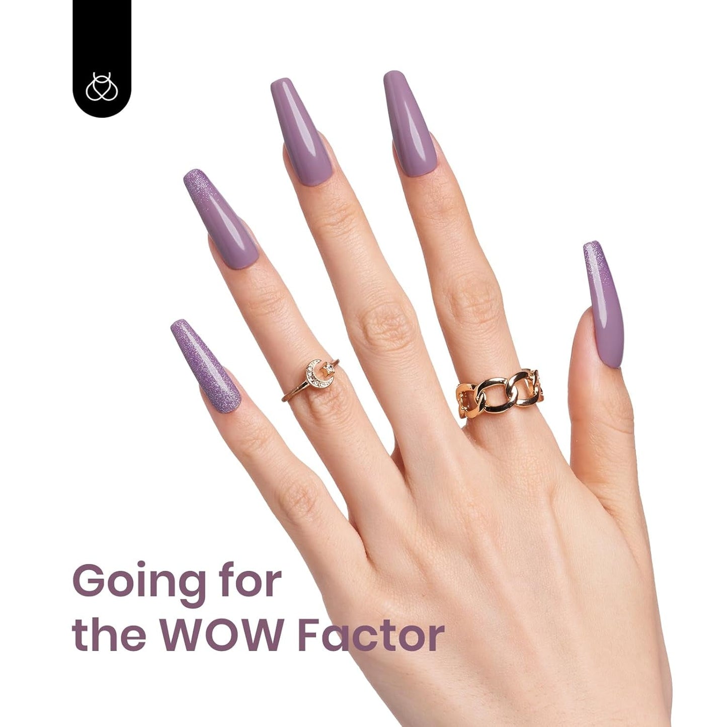 Beetles Gel Nail Polish, 1Pcs 0.5Oz 15Ml Gray Purple Gel Smoky Purple Nail Polish Soak off UV LED Nail Lamp Nail Art Manicure Salon DIY Home Solid Gel Nail Design Decoration Gifts for Women