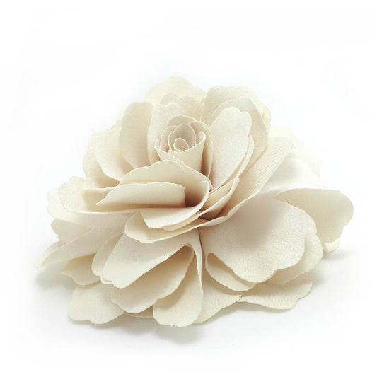 Camellias Flower Hair Clip and Brooch Pin 1 Pcs(Cream) (A74)