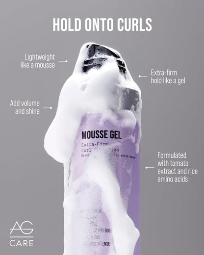 AG Care Mousse Gel Extra-Firm Curl Retention, 10 Fl Oz