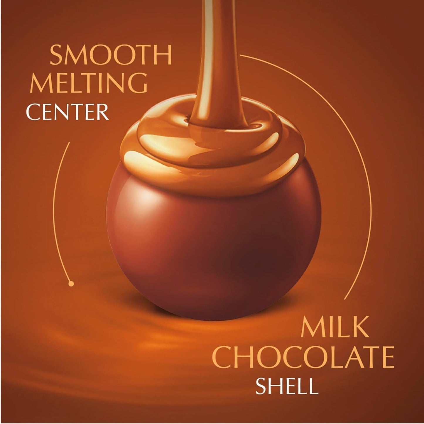 LINDOR Almond Butter Milk Chocolate Candy Truffles, Milk Chocolate with Almond Butter, 5.1 Oz. Bag