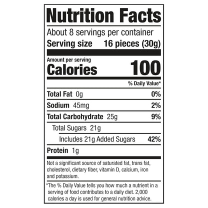 Gummy Clusters Candy, Rainbow, Resealable 8 Ounce Bag