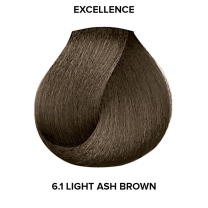 L'Oréal Technique Excellence Crème Permanent Hair Color - Long-Lasting Hair Dye, Rich Formula with No-Drip Application, Superb Gray Coverage