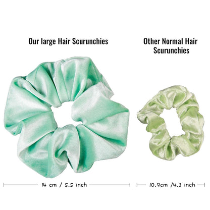 Pastel Hair Scrunchies Large Velvet Elastic Scrunchy Bobbles Ice Cream Color Hair Bands Soft Hair Ties Hair Accessories for Girls Women, 6 Colors