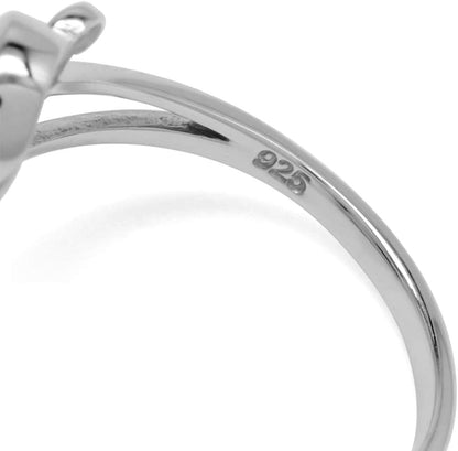 5Mm Created round Shape Red Coral 925 Sterling Silver Leaf and Swirl Style Bypass Ring Size 8