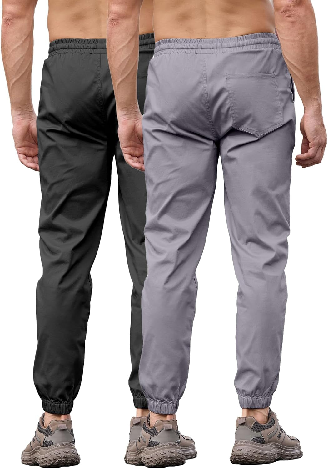 Joggers for Men Cotton Drawstring Chino Cargo Pants Hiking Outdoor Twill Track Jogger Sweatpants
