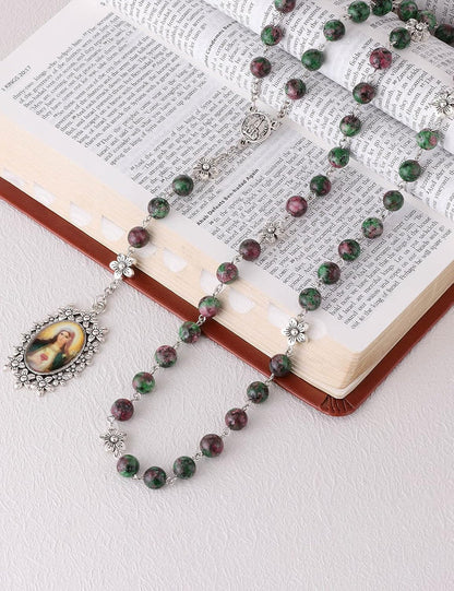 Chaplet Rosary/Servite Rosary of the Seven Sorrows / 7 or 10 Prayer Beads Chain Religious Virgin Mary Pendant Y-Necklace