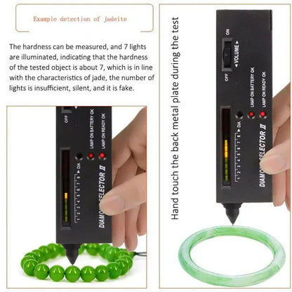 Professional Diamond Tester LED Diamond Indicator Gemstone Jewelry Gems Selector Diamond Tester Pen Tool - WORLD TIME VISITS