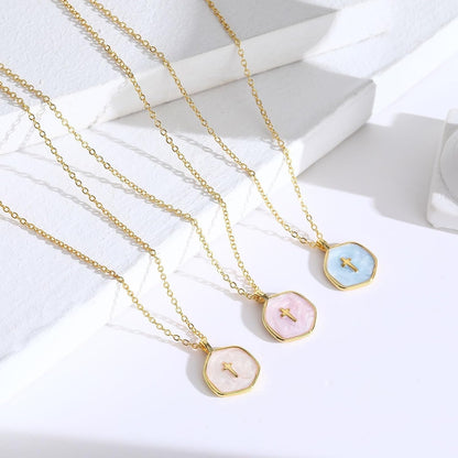 Small Cross Necklace for Women, Dainty 14K Gold Plated Cross Pendant Necklace, Everyday Simple Cross Charm Choker Minimalist Religious Jewelry Cute Trendy Gifts