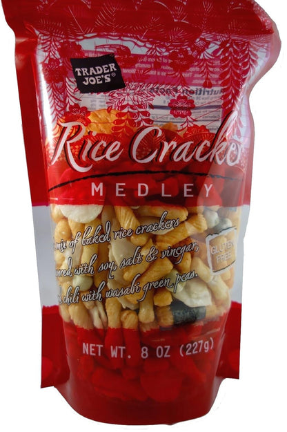Gluten Free Rice Cracker Snack Mix Medley, 8 Oz Bag (Pack of 2)