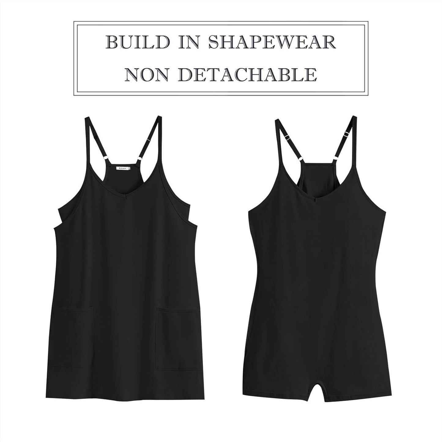Women Summer Mini Romper Dress Workout Tennis Active Sports Athletic Outfits Built in Shorts Trendy Vacation