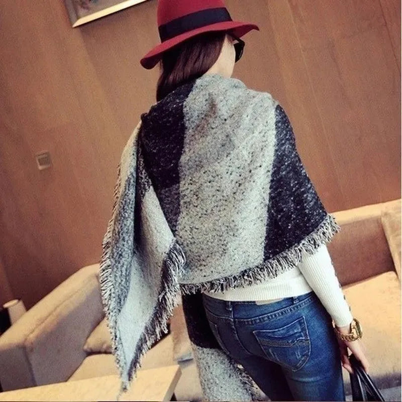2023 Winter Spring Women's Scarf Warm Wool Cashmere Stole Scarves Vintage Scarf Elegant Scarf Shawl
