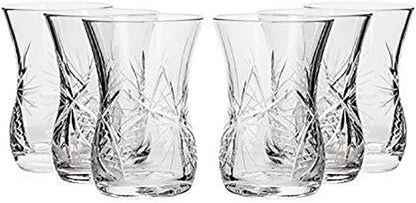 Neman GS8845-121, Set of 6, 5-Oz Russian Crystal Liquor Glasses - WORLD TIME VISITS