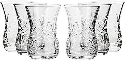 Neman GS8845-121, Set of 6, 5-Oz Russian Crystal Liquor Glasses - WORLD TIME VISITS