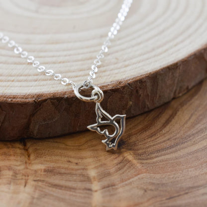 Peace Dove Pendant, Stylish Sterling Silver Dove Necklace, Handmade Necklaces on 16-Inch .925 Sterling Silver Chain for Women, Religious Jewelry, Confirmation Gift Items