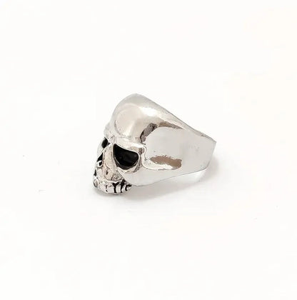 4 Pcs Silver Plated Gothic Rings | Sterling Silver Skull Rings | Grim Reaper Rings | Spider Rings For Men | Biker Rings