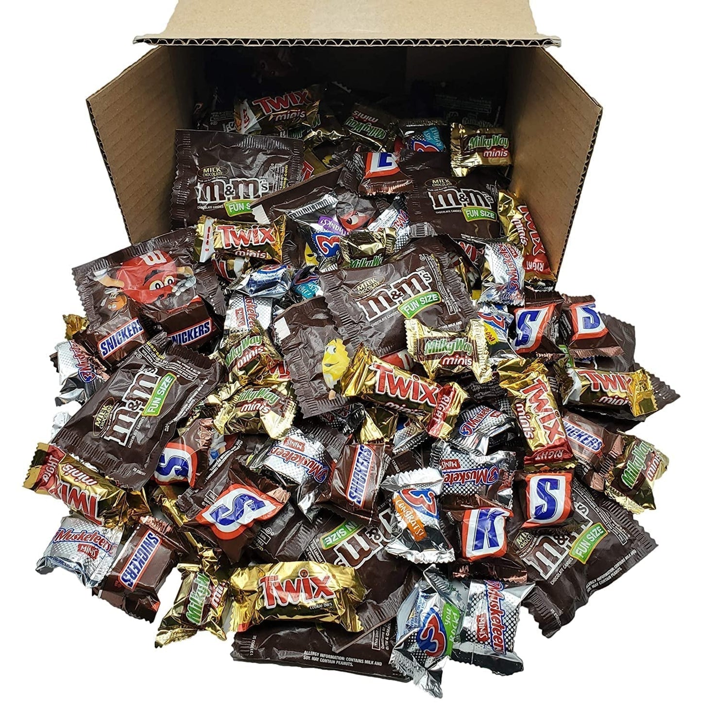 SNICKERS, M&MS, TWIX, 3 MUSKETEERS & MILKY WAY, Mars Chocolate Variety Mix - 2 Pounds (Pack of 1)