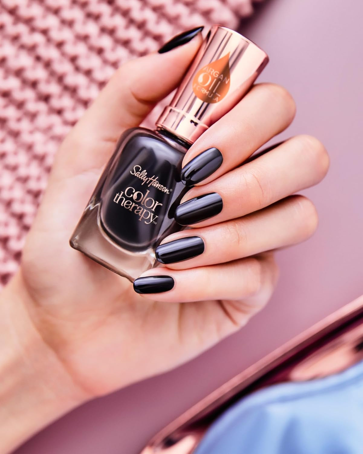 Color Therapy Nail Polish, Raisin the Bar, Argan Oil Formula, .5 Oz, Nail Polish, Color Nail Polish, Nail Strengthener, Strong Nails, Nail Treatment, Growth Treatment