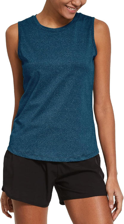Workout Tank Tops for Women Sleeveless Running Loose Fit Yoga Tops Active Shirts Pickleball Sports Gym Exercise - WORLD TIME VISITS