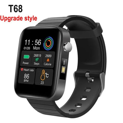 2021 NEW Smart Watch Bluetooth Watch Body Temperature Blood Pressure Blood Oxygen Monitor Wristband Fitness Tracker Bracelet Heart Rate Monitor Smartwatch 1.54" Large Screen with Flashlight PK DZ09 Apple Watch Series 6 5 4 Galaxy Watch Active