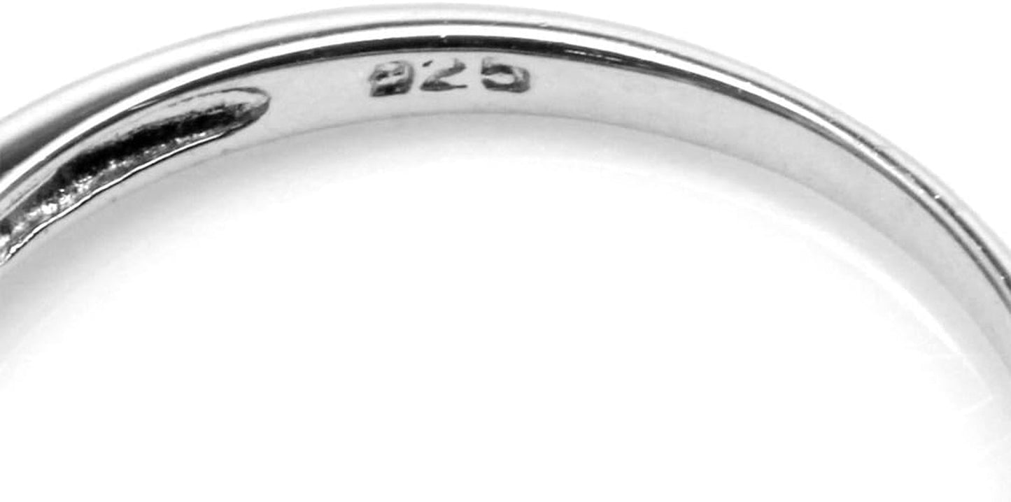 7X5Mm Octagon Shape Birthstone Gemstone White Gold Plated or Yellow Gold Plated 925 Sterling Silver Engagement Ring Jewelry for Women