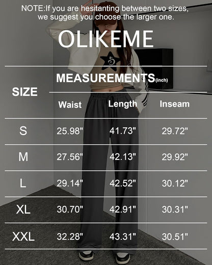 Womens Wide Leg Pants Loose Sweatpants High Waist Stretchy Comfy Athletic Casual Lounge Pants with Pockets