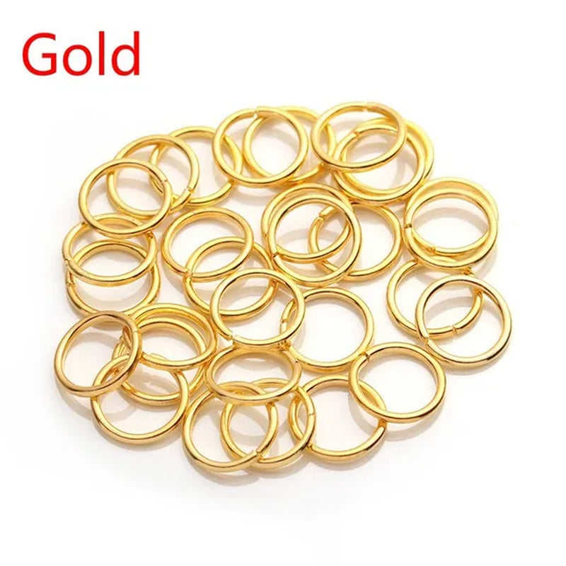 3 4 5 6 7 8 10 12 14 16 20mm metal ring silver/gold/bronze split ring connector, split ring for DIY jewelry making
