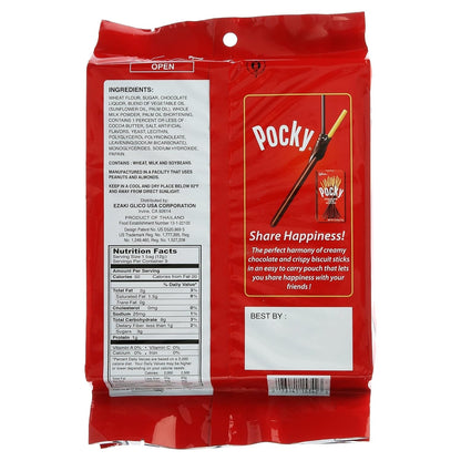 Pocky, Chocolate Cream Covered Biscuit Sticks (9 Individual Bags), 4.13 Oz