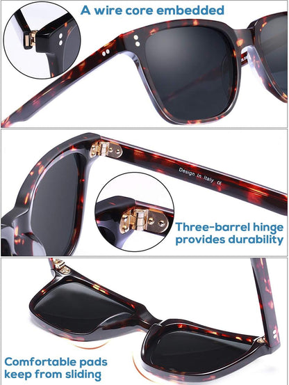 Polarized Men'S Sunglasses UV400 Protection for Driving Fishing Hiking Golf Outdoor Sport Glasses