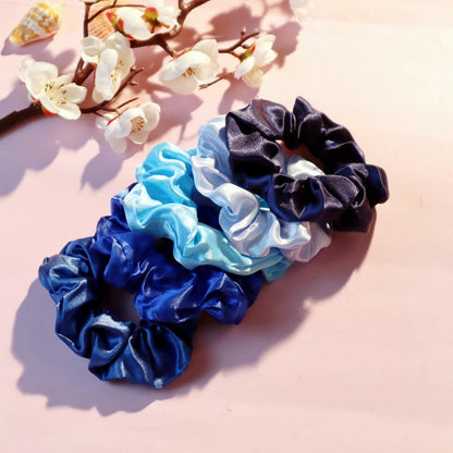 755PCS Hair Accessories for Woman Set Seamless Ponytail Holders Variety Hair Scrunchies Hair Bands Scrunchy Hair Ties for Thick and Curly (755PCS (Treasure Blue))