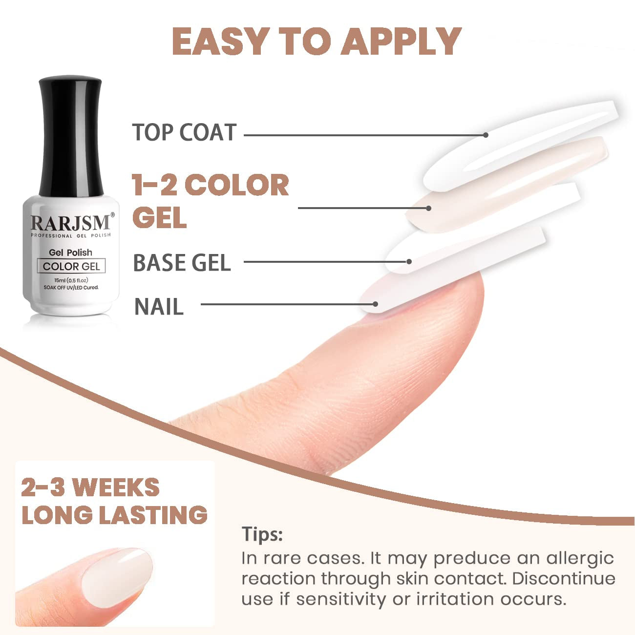 Nude Gel Polish Pale Pink Neutral Nude Colors Skin Tone Light Pink Gel Nail Polish 15Ml Single Bottle Sheer Jelly Transparent Polish Soak off UV LED Cured for Home Salon DIY French Manicure