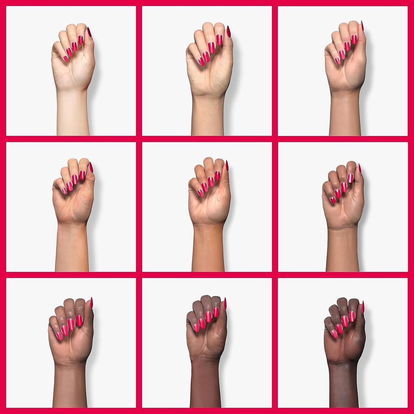 Salon-Quality Nail Polish, 8-Free Vegan, Fuchsia Pink, Watermelon, 0.46 Fl Oz
