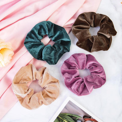 12 Pcs Big Hair Scrunchies Velvet Elastic Hair Bands Scrunchy, Large Hair Scrunchies for Women'S Hair, Hair Ties Scrunchie Accessories Valentine'S Day Christmas Gifts for Women Teenage Girls