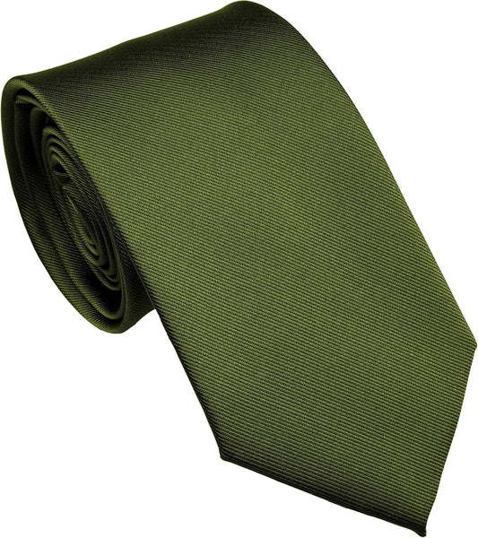 Extra Long Solid Tie for Men Big and Tall, 63 or 70 Inch XL Plain Ties - WORLD TIME VISITS