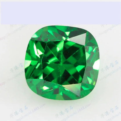 Emerald Natural AAAA 9.0Mm Colombia Emerald Corundum Spinel Square Shapes 5.70 Carats Jewelry Diy Green Gem AAAAA