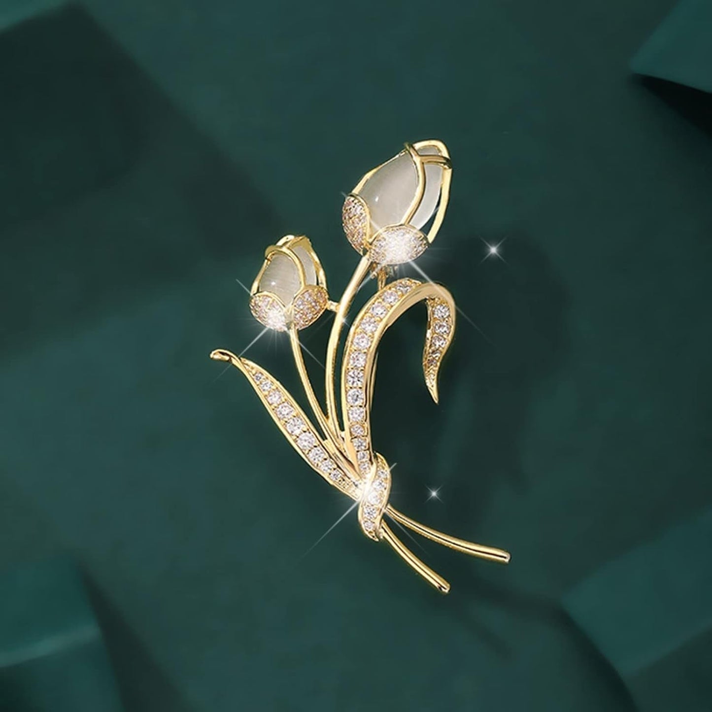 Brooches Jewelry Gift for Women Girls Temperament Fashion Elegant Artificial Flower Rhinestone Natural Stone Brooch Pin Brooch Wedding Brooch Jewelry Pin Breastpin Rhinestone Xmas Gifts Pins Brooches