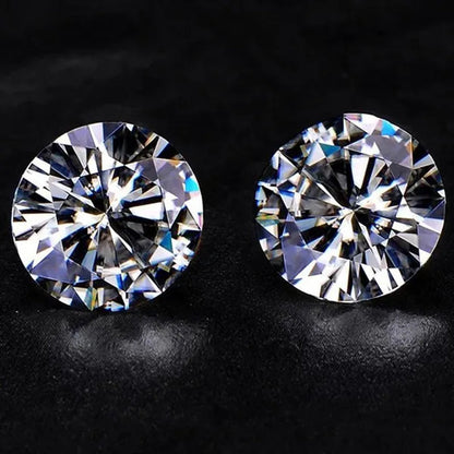Round Brilliant Cut 1.0Ct Carat 6.5Mm E F Color Moissanites Loose Stone Ring Jewelry Bracelet Material High Quality