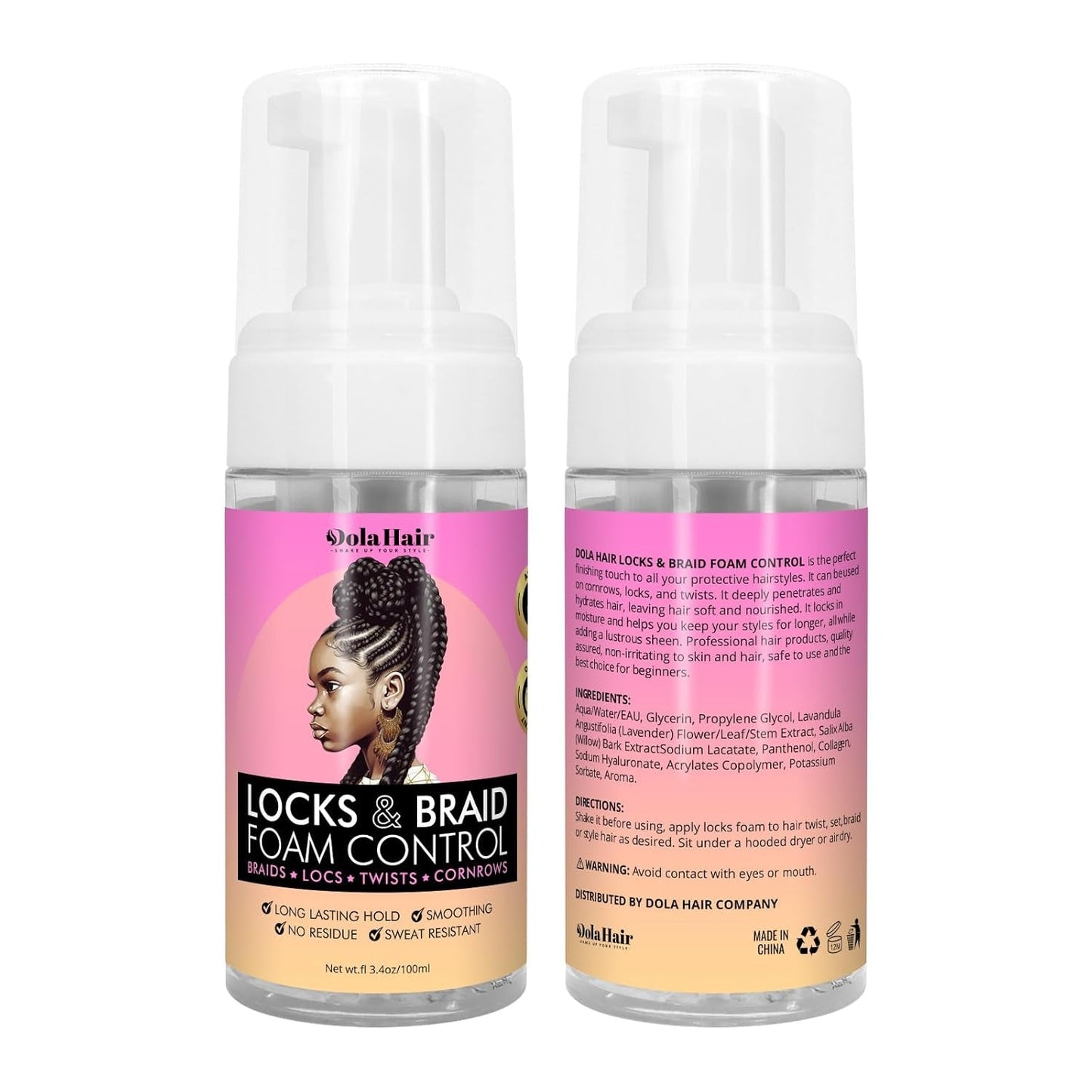 Curl Mousse for Wavy Hair Hair Foam for Locks Box Braids Curly Hair Setting, Styling Mousse for Natural Hair - WORLD TIME VISITS
