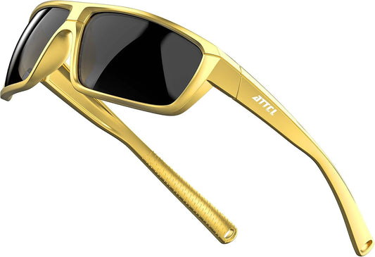 Polarized Wrap Sunglasses for Men - Fishing Sports Glasses UV Protection