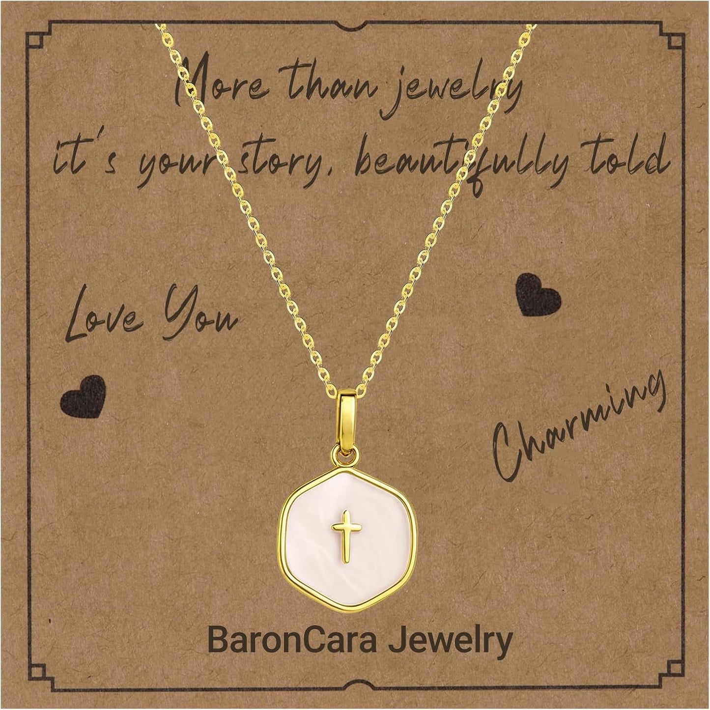 2 Pcs Cross Necklace for Women, Gold/Sterling Silver Plated Dainty Cross Pendant Necklace, Adjustable Chain, Trendy Gold Jewelry Gift for Women and Men - WORLD TIME VISITS