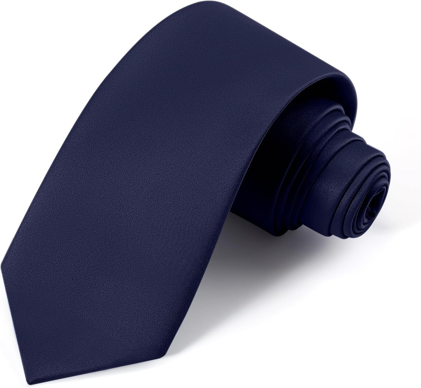 Black Ties for Men Solid Pure Color Formal Neckties 3.15" (8CM) Men'S Tie Gift Box