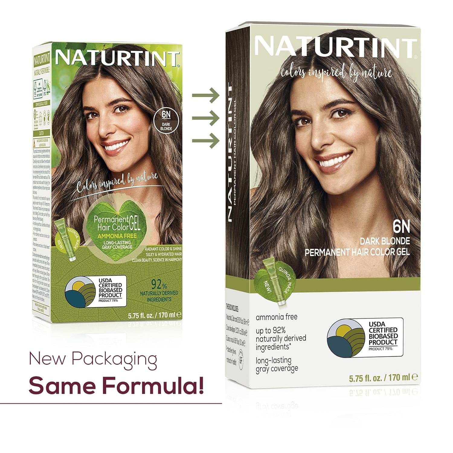6N Dark Blonde Permanent Hair Color (Pack of 1), Ammonia Free, Vegan, Cruelty Free, up to 100% Gray Coverage, Long Lasting Results (Packaging May Vary) - WORLD TIME VISITS
