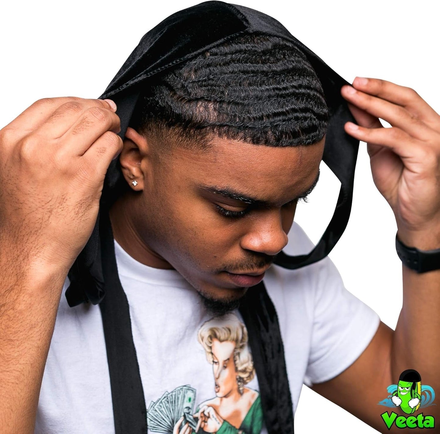 Superior Velvet Durag - Soft Velvet Durags for Men & Women, Long Double Wide Straps, Silky Durag Liner, Triple Stitched