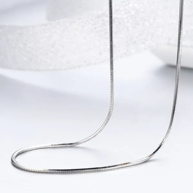 Best Ladies Chain Necklace Solid Surface Filled with 18K Gold and Italian 925 Sterling Silver Jewelry Figaro Snake Chain Necklace Fine Jewelry Length: 16-30 Inches - WORLD TIME VISITS