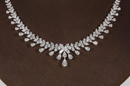 Diamond Scene 18k White Gold 18.20ct Diamond Choker Necklace