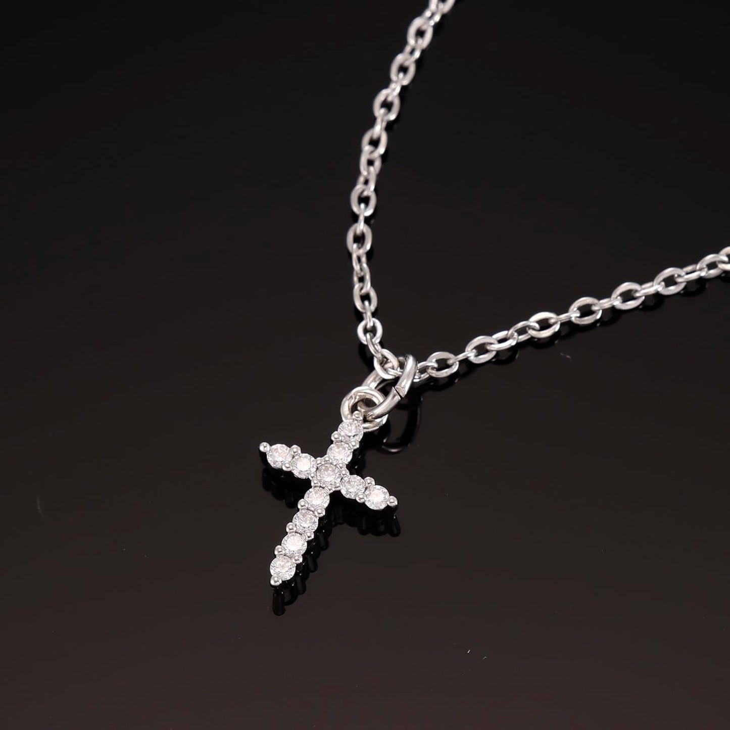 Cross Necklaces for Women Adults Ladies Best Friends Wife Catholic Gift Christening Necklace