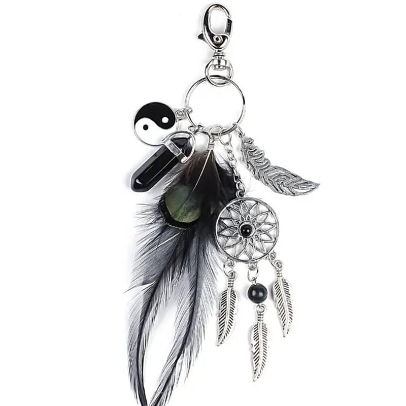 Best Valentine'S Day Gift! Women Dream Catcher Bohemia Style Key Ring Pendant Feather Key Chain Bag Decor Tassel