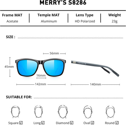 Unisex Polarized Aluminum Sunglasses Vintage Sun Glasses for Men/Women S8286