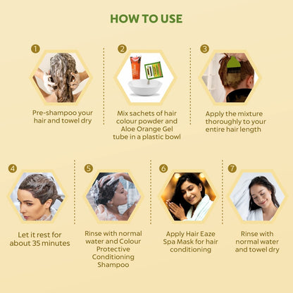 Natural Organic Damage Free Gel Hair Color | Ammonia Free, Vegan & Cruelty Free | up to 100% Gray Coverage, Long Lasting Results |Dark Brown 3.0 (20Gram+200Ml)