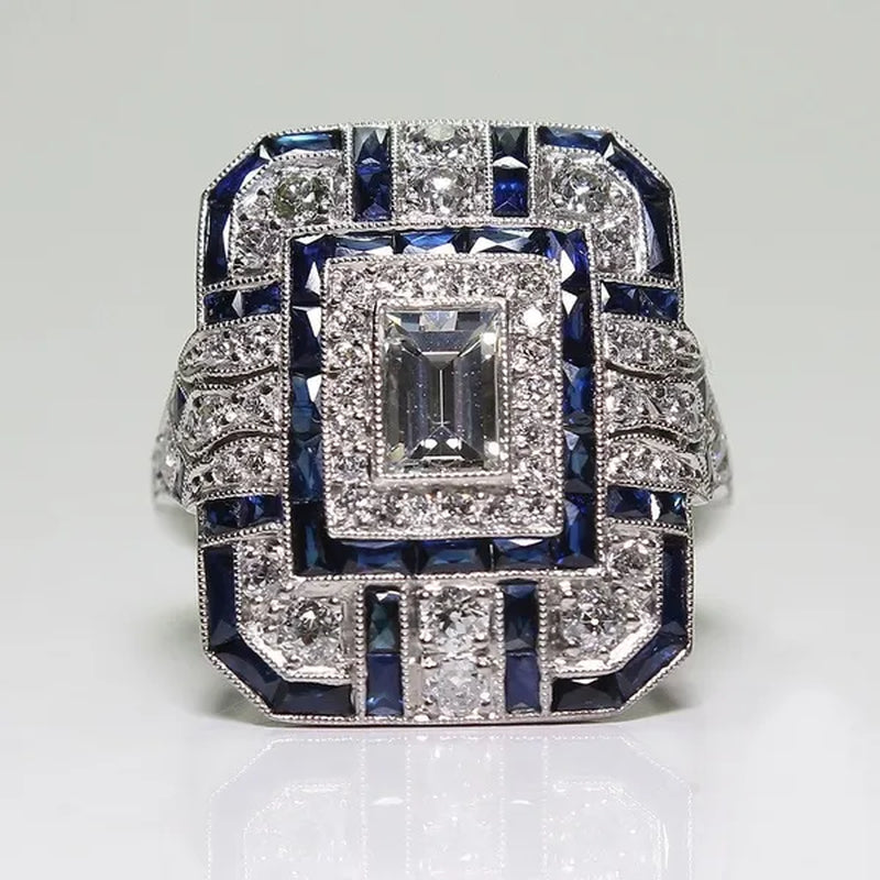 Antique Art Deco Purple Amethyst Ring