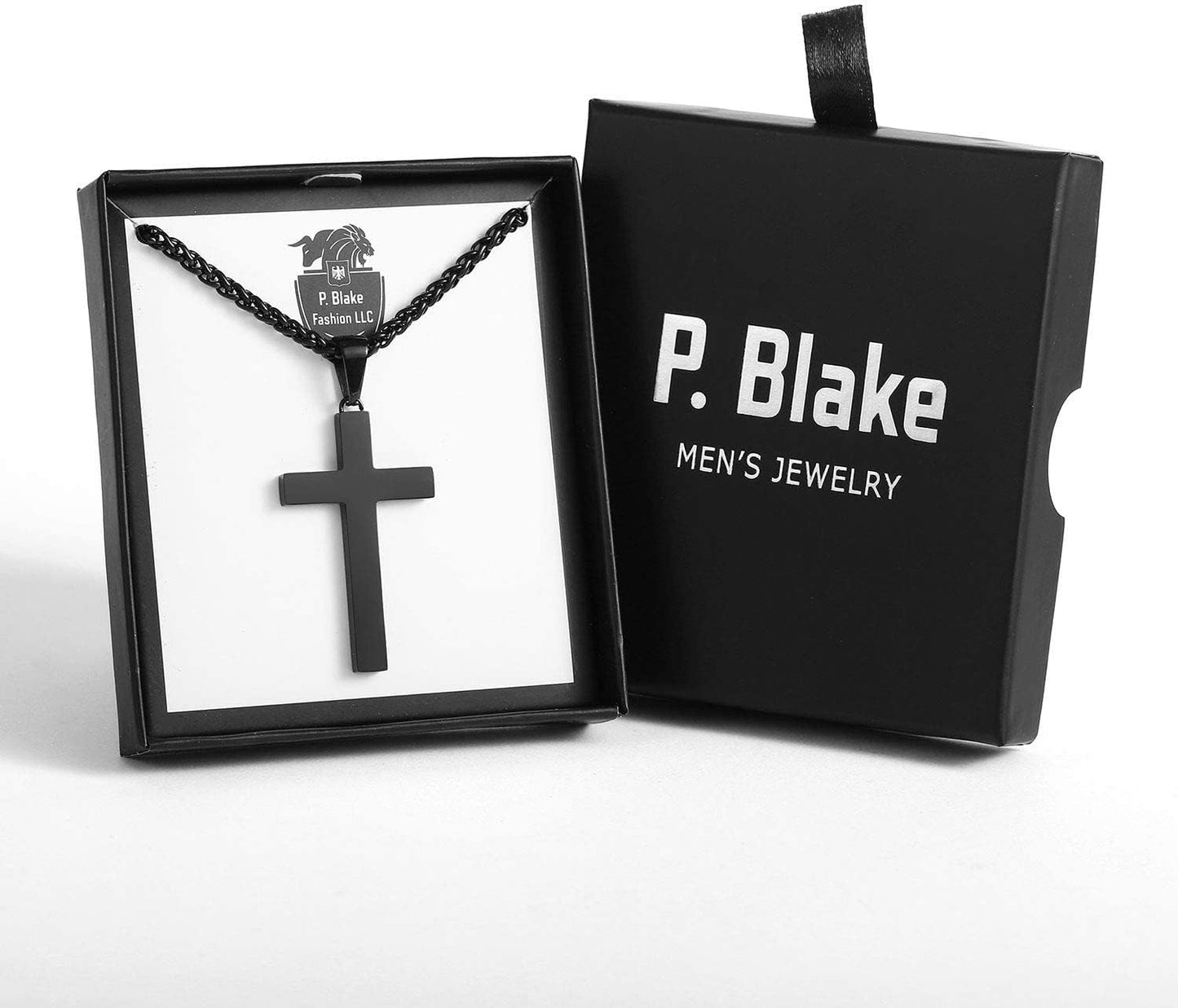 Stainless Steel Cross Pendant Necklace for Men Boys, Christian Cross Pendant with 16-24 Inches Chain Cross Necklace Jewelry Gifts